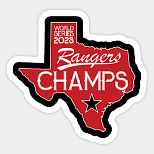 Texas - World Series Champions Sticker